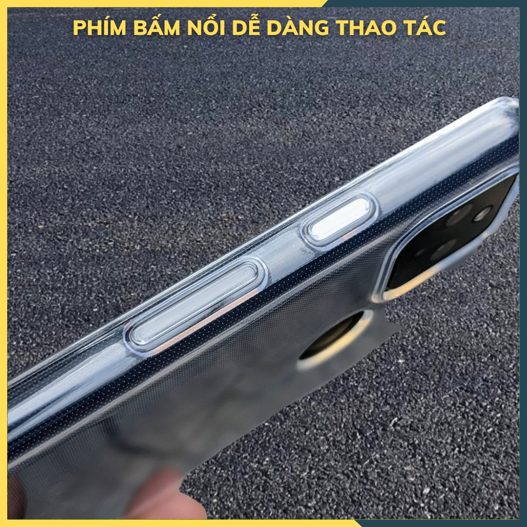 Ốp lưng trong suốt silicon GOR dành cho pixel 4a 5g bảo vệ camera dẻo siêu mỏng - Hàng nhập khẩu