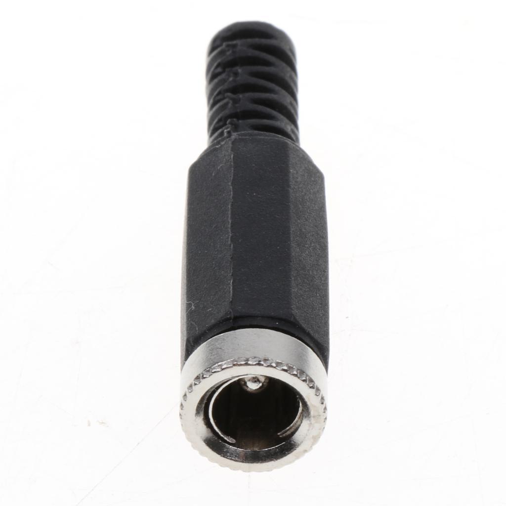 20Pieces DC5525 Power Socket Female 5.5mm*2.5mm Connector Adapter Black