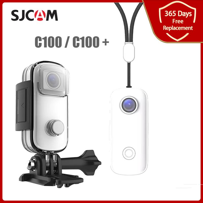 Camera SJCAM C100 Plus /C100 Mini Thumb 1080P30FPS / 2K30FPS 12MP H.265 2.4G WiFi Vỏ chống nước 30M Máy quay DV thể thao hành động