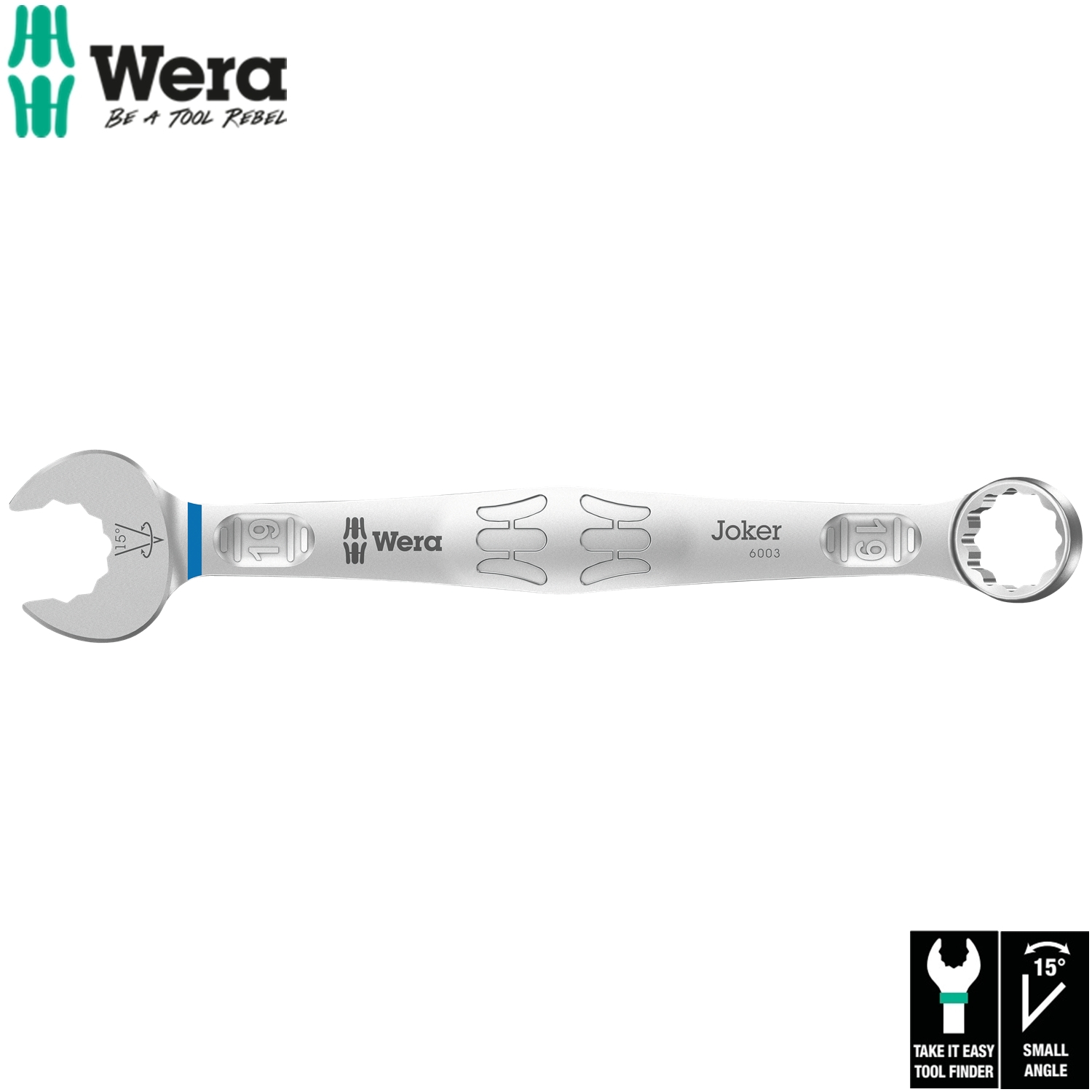 Cờ lê tròng 6003 Joker ring spanner, 19mm x 230mm, Wera 05020210001