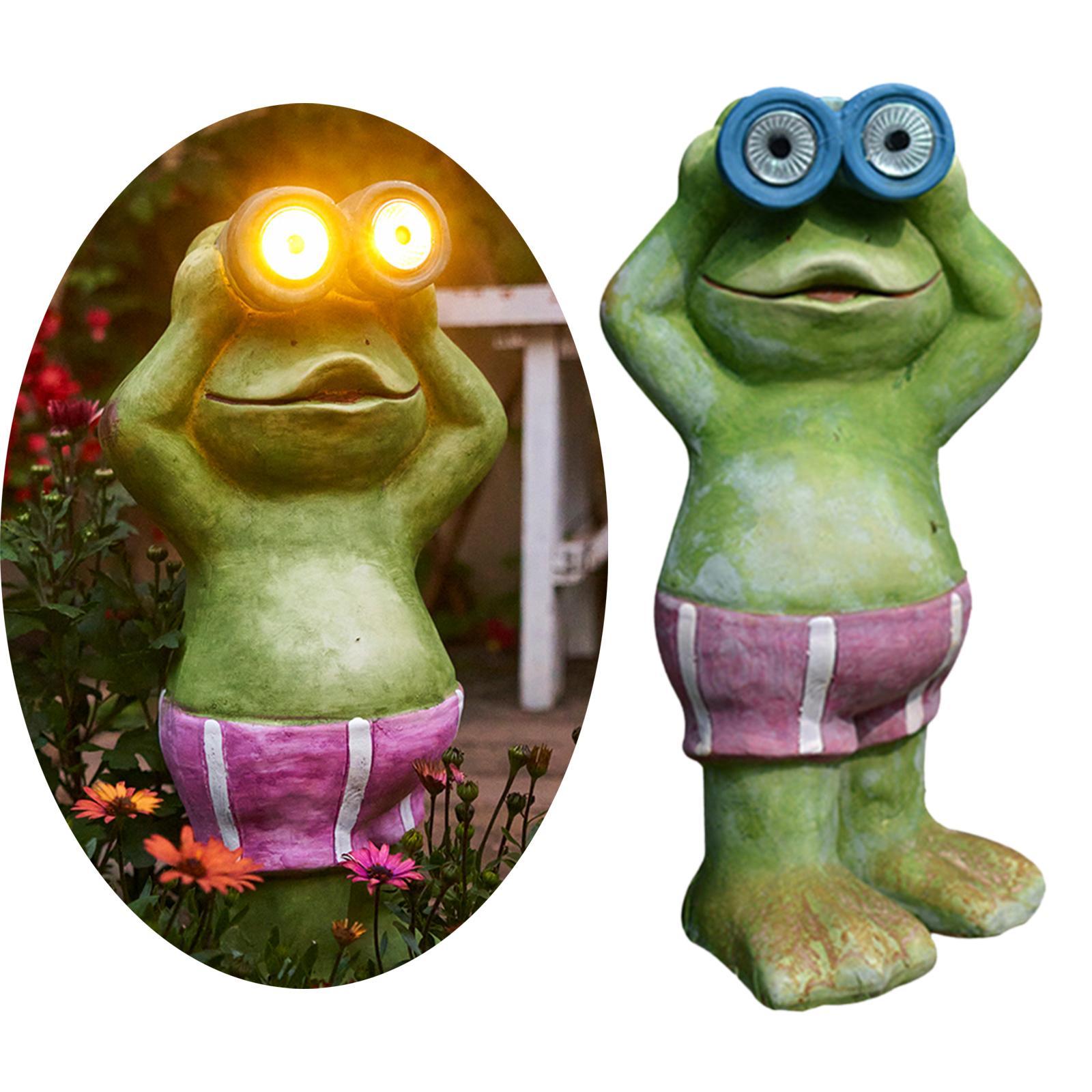 Garden Lights Frog Solar Powered Lamp Stakes LED Decoration Lamp for Yard Patio Pathway