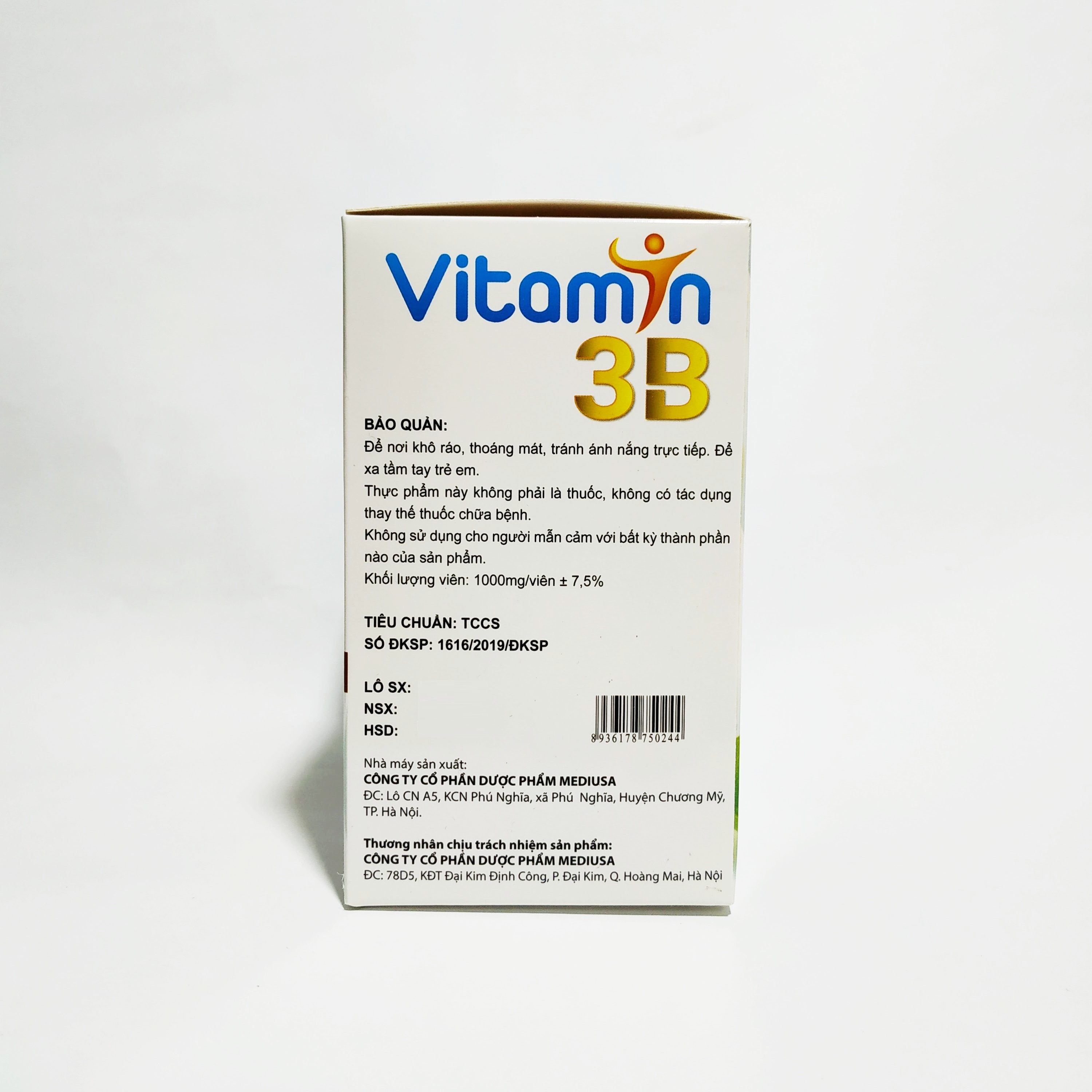 Vitamin 3B Yến Sào, Đông Trùng Hạ Thảo – Bổ Sung Các Vitamin Nhóm B – Giúp Ăn Ngon Ngủ Tốt – Giảm Đau Dây Thận Kinh – Hộp 100 Viên