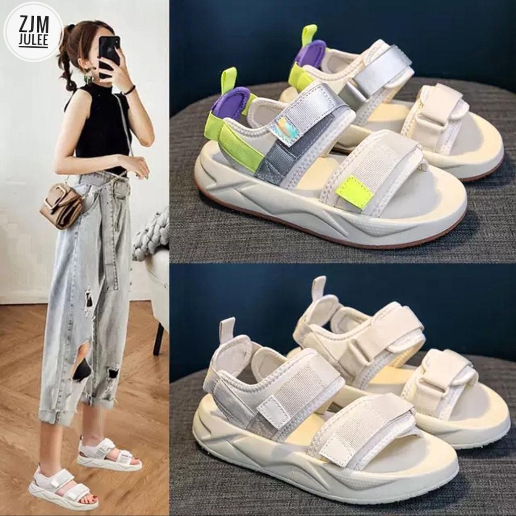 Giày sandal nữ đế bệt JS012 mới về - dép quai ulzzang học sinh sinh viên