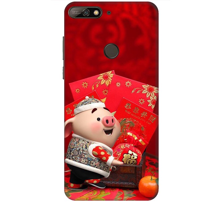 Ốp lưng dành cho điện thoại HUAWEI Y7 PRO 2018 Heo Lì Xì