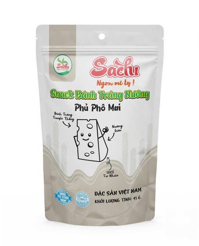 Bánh Tráng Nướng Tẩm Phô Mai Sachi 45gram