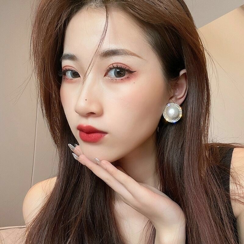 Bông Tai To Cao Cấp Đính Đá Sang Chảnh 925