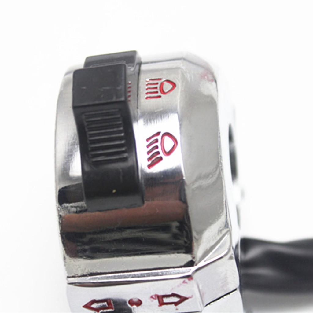 Replacement Motorcycle 7/8'' 22mm Handlebar High/Low Beam Turn Signal Light Horn Swtich