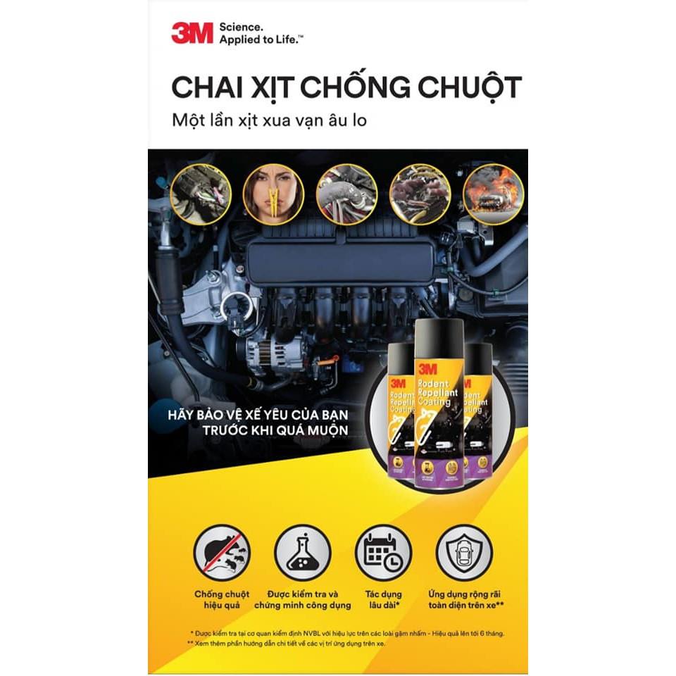 Chai Xịt Chống Chuột 3M Rodent Repellant Coating 250g - 3M Long Vu