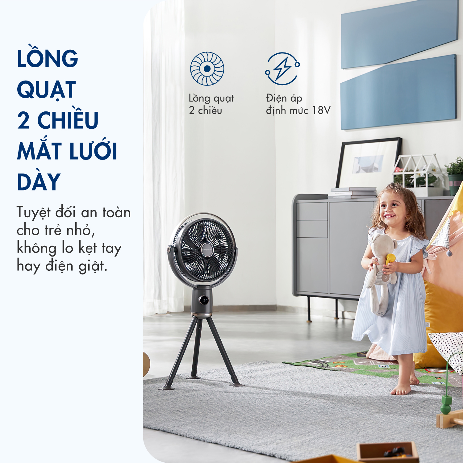 Quạt tích điện không dây MR3700 mới nhất năm 2023, 4 chế độ gió, động cơ 1 chiều không chổi than hoạt động bền bỉ-CÓ ẢNH THẬT SP