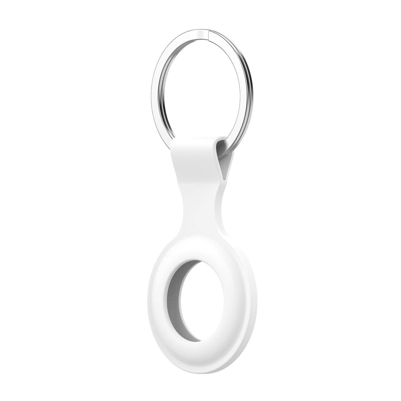 Soft Silicone Protective Sleeve Cover for Airtags Tracker, with Keychain Ring Anti-Scratch Lightweight Sweat-proof, Scratch-resistant