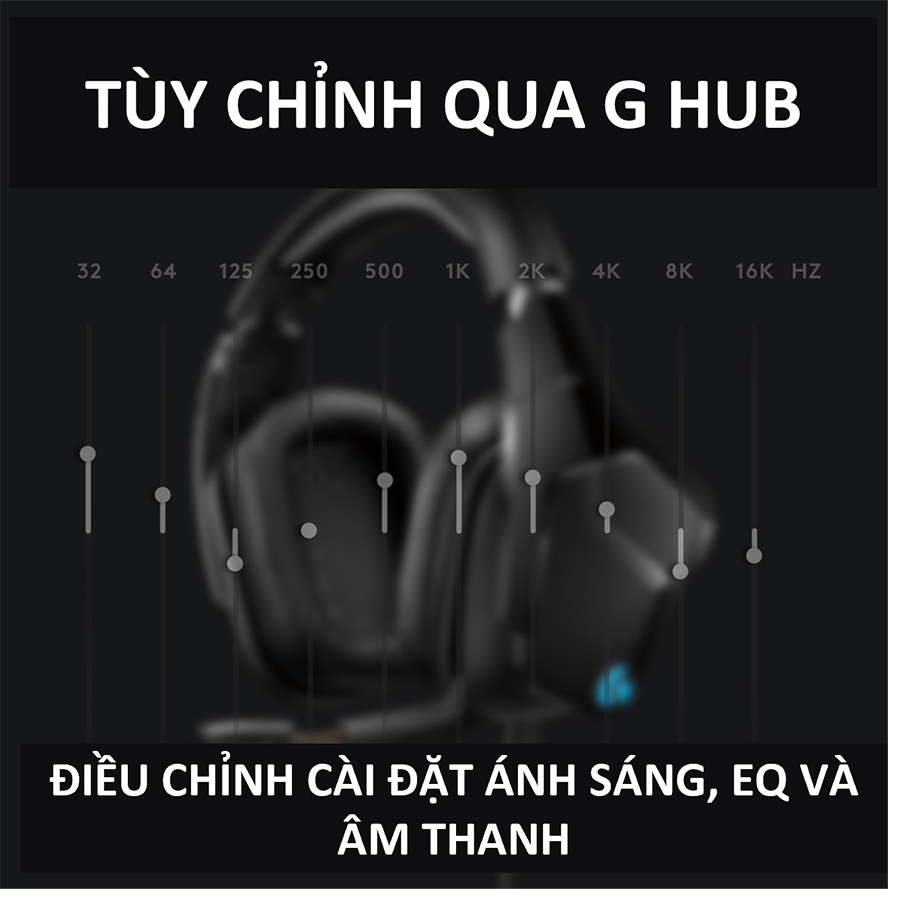 Tai nghe game RGB có dây Logitech G633s - Hàng chính hãng