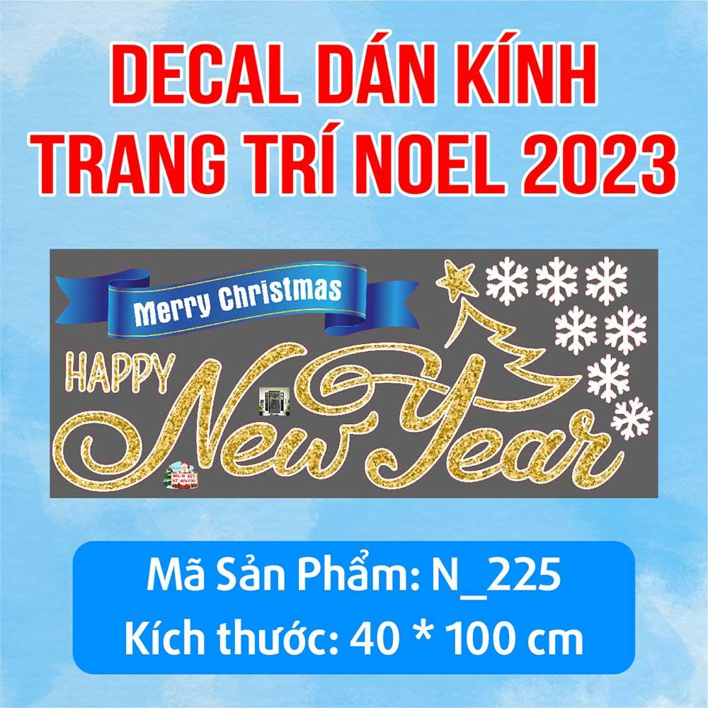 DECAL TRANG TRÍ GIÁNG SINH 2023 COMBO SỐ 17