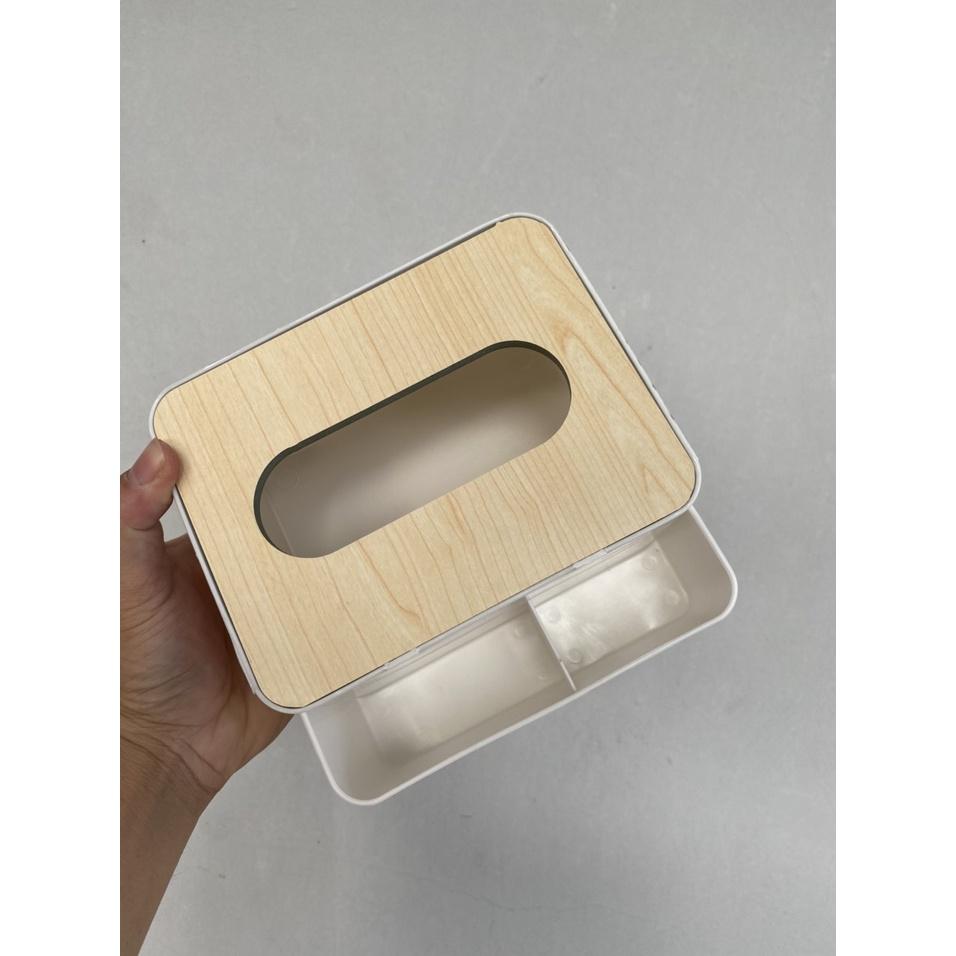 Hộp đựng khăn giấy 3 ngăn tiện lợi