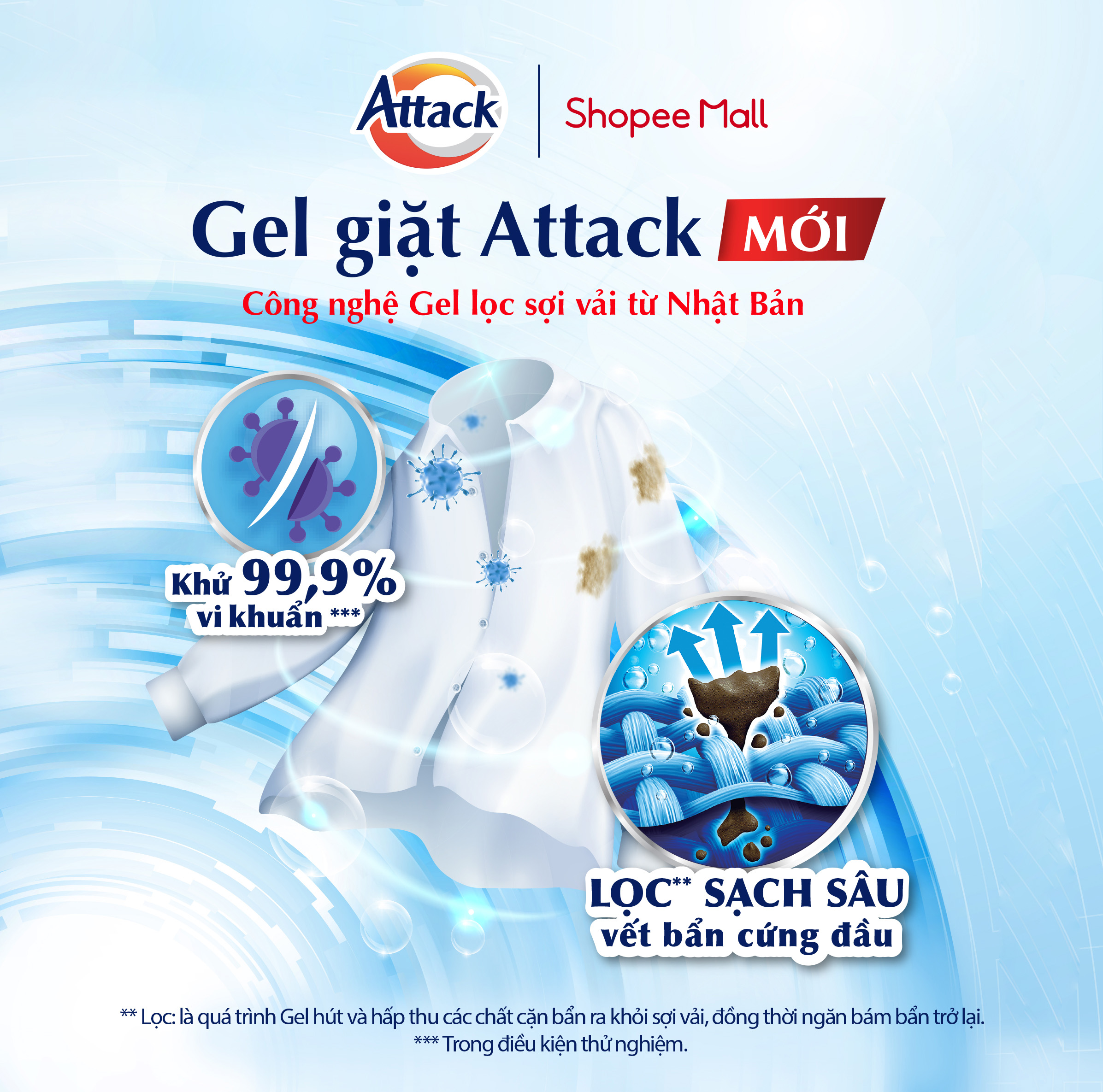 Gel Giặt Attack Hương Giấc Mơ Hoa Anh Đào Túi 1Kg