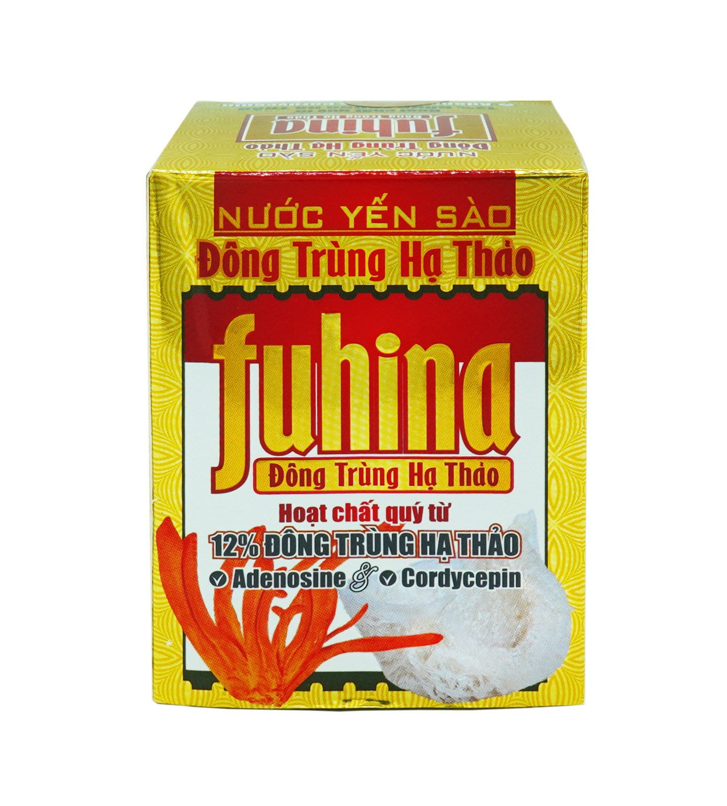 [1 lọ x 70ml] Lọ nước yến sào Đông Trùng Hạ Thảo FUHINA 12% đạt chất lượng tiêu chuẩn quốc tế, không chất bảo quản, Tăng cường sinh lực và phục hồi sức khỏe người bệnh