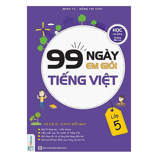 99 Ngày Em Giỏi Tiếng Việt Lớp 5(Tặng kèm Booksmark)