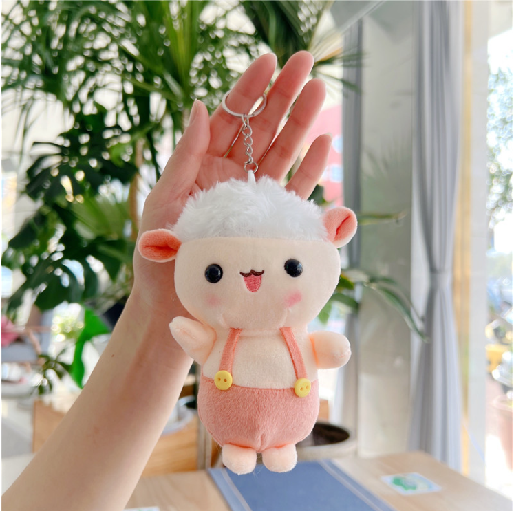 Móc khóa bông Cún Cừu Vịt dễ thương treo cài túi balo xinh giá rẻ làm quà tặng cute ý nghĩa