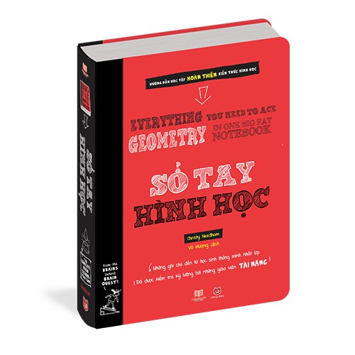 Combo Sổ tay Hình Học - Sổ tay Hóa Học - Á Châu Books, Bìa Cứng, In Màu - Tổng Hợp Kiến Thức Hình Học Và Hóa Học Lớp 8 Đến Lớp 12
