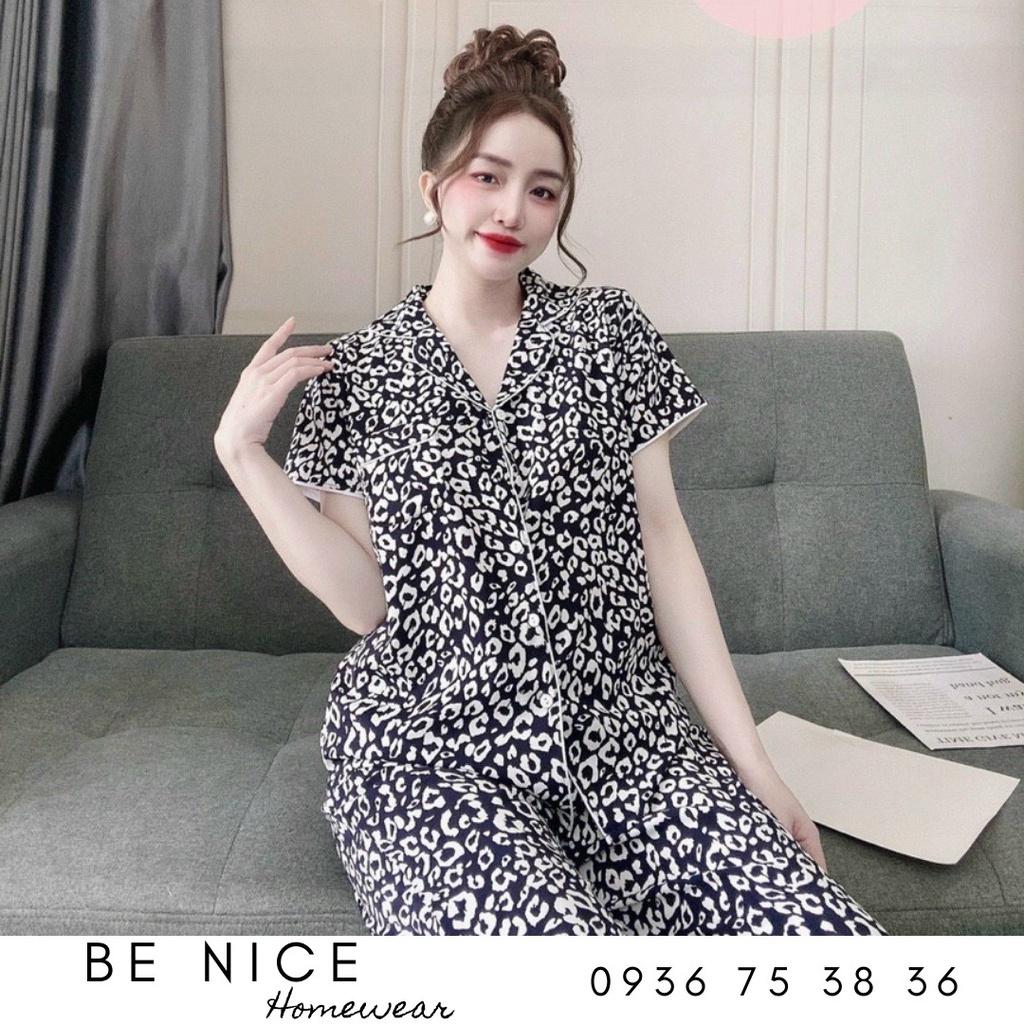 Set pijama dài mặc nhà chất đũi, Be Nice Homewear