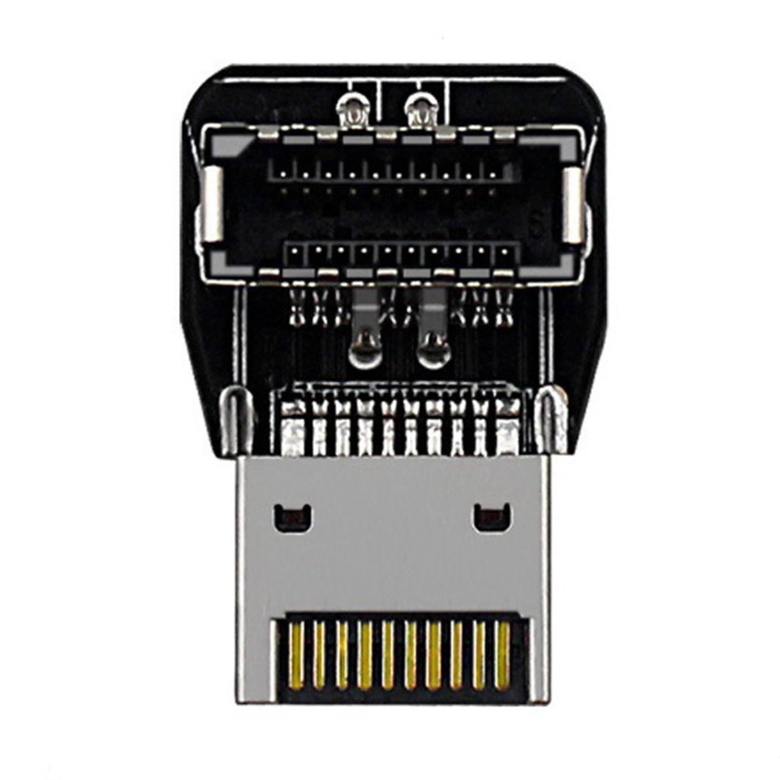 Type E USB 3.1 Front Panel Header 90 Degree Elbow for Computer Motherboard Style