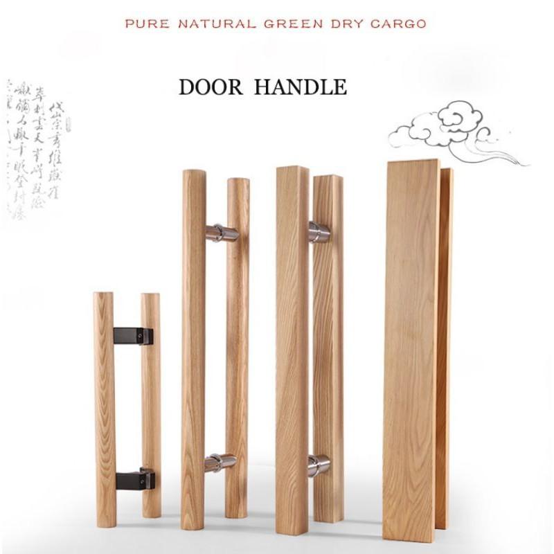 Tay nắm gỗ cửa kính thủy lực, cửa gỗ( gỗ oak cao cấp của Nga)