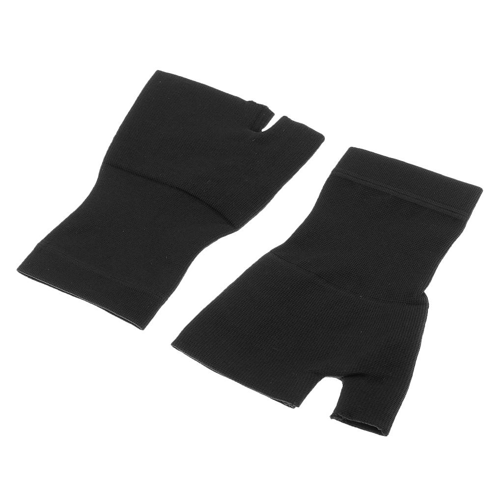Unisex Compression Gloves Hand Arthritis Joint Pain Relief XL Black