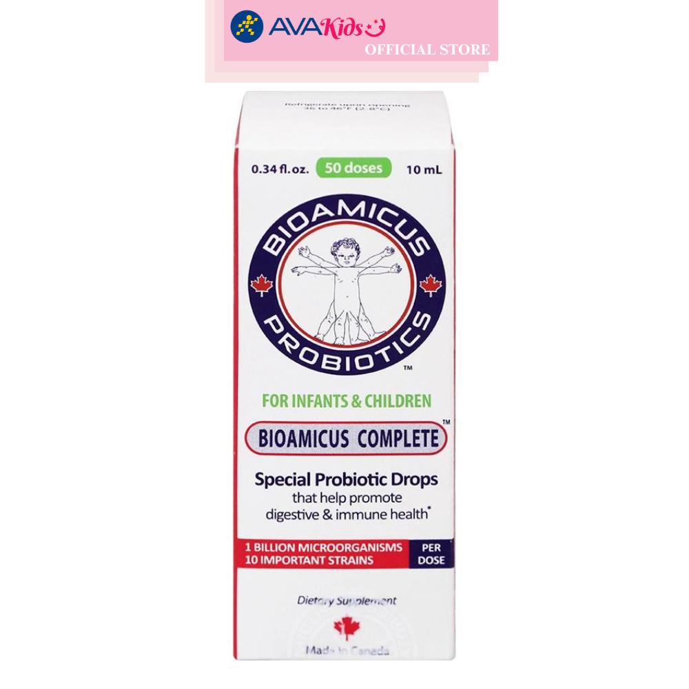 Men vi sinh BioAmicus Complete hỗ trợ cải thiện hệ vi sinh đường ruột 10 ml (từ 0 tháng)