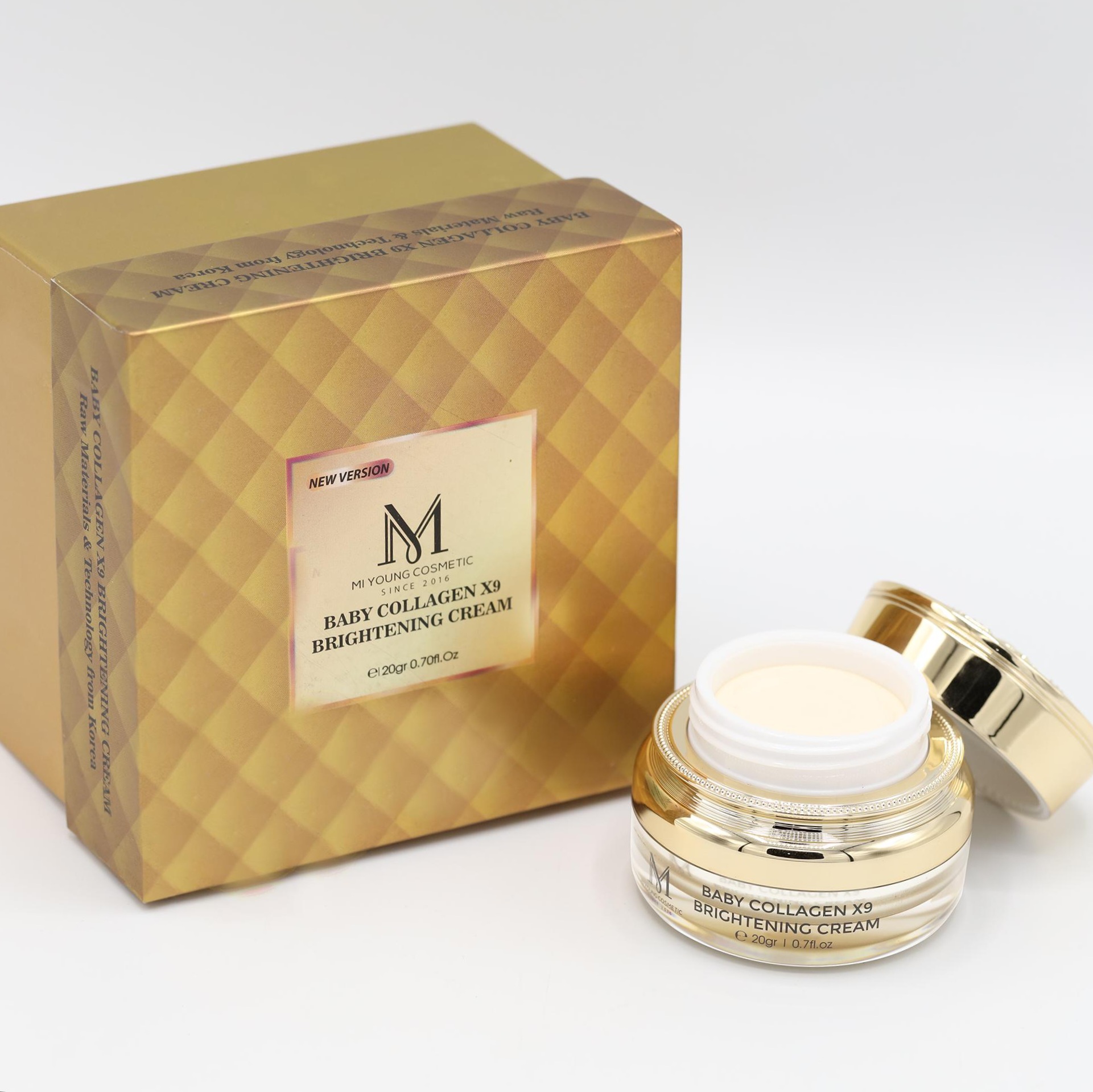 Kem Dưỡng Trắng Hồng Da Mặt Mi Young Baby Collagen X9 Brightening Cream - 20gr