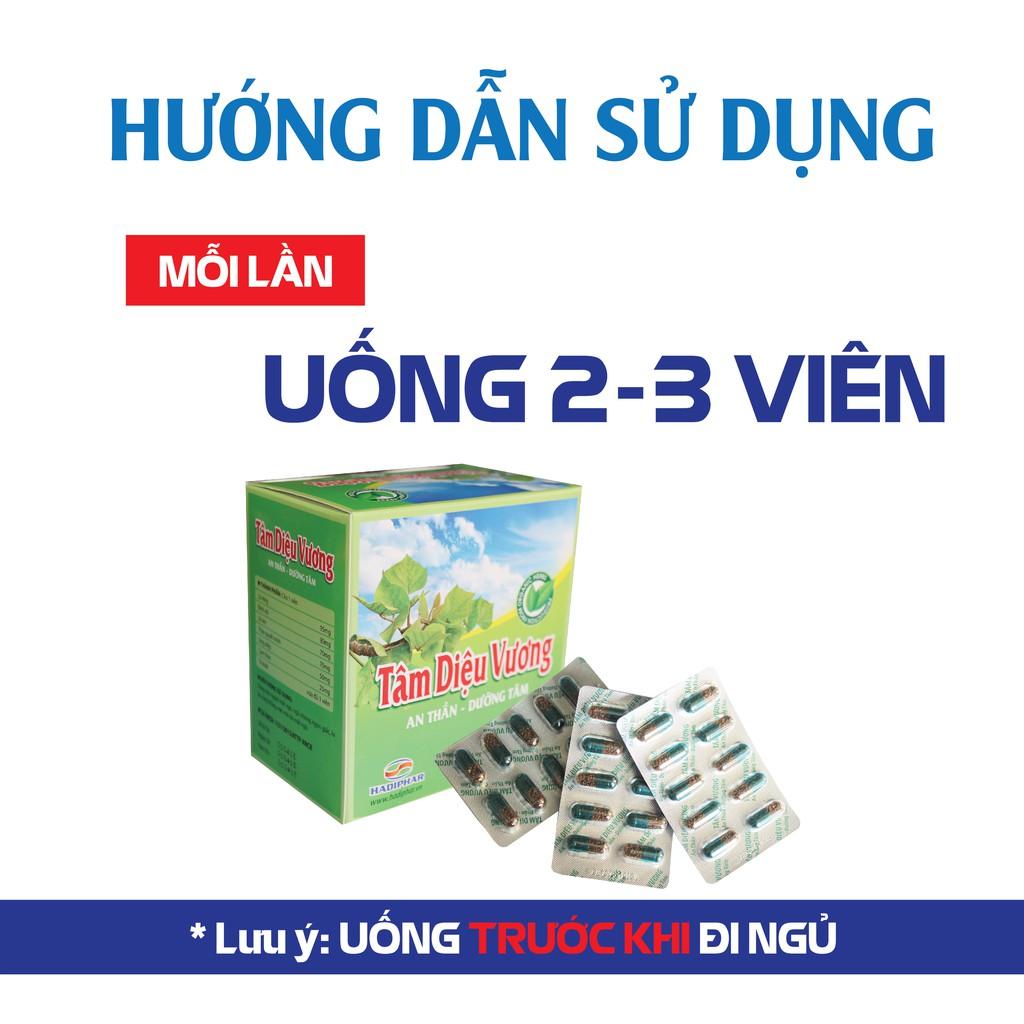Combo 2 Hộp Viên uống ngủ ngon an thần giảm stress TÂM DIỆU VƯƠNG Hộp 100 viên