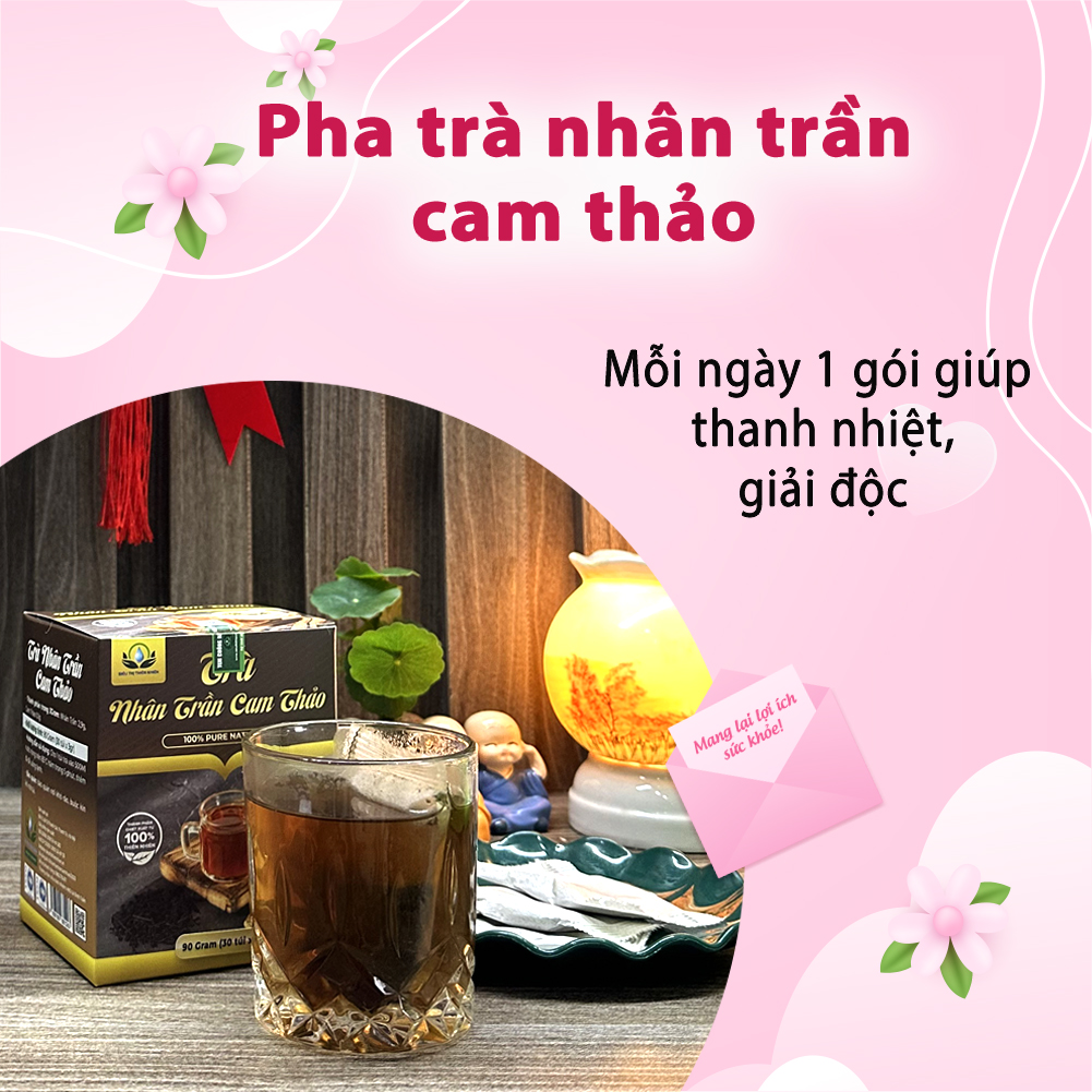 Trà Nhân Trần Cam Thảo Hộp 30 Túi Lọc