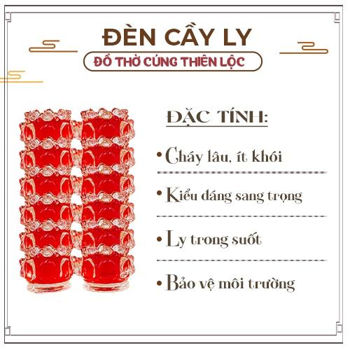 Đèn Cầy Ly Cúng Sen Nhỏ Cao 6cm Cháy Liên Tục 10 Tiếng Đồ Thờ Cúng Thiên Lộc - Hộp 12 Ly