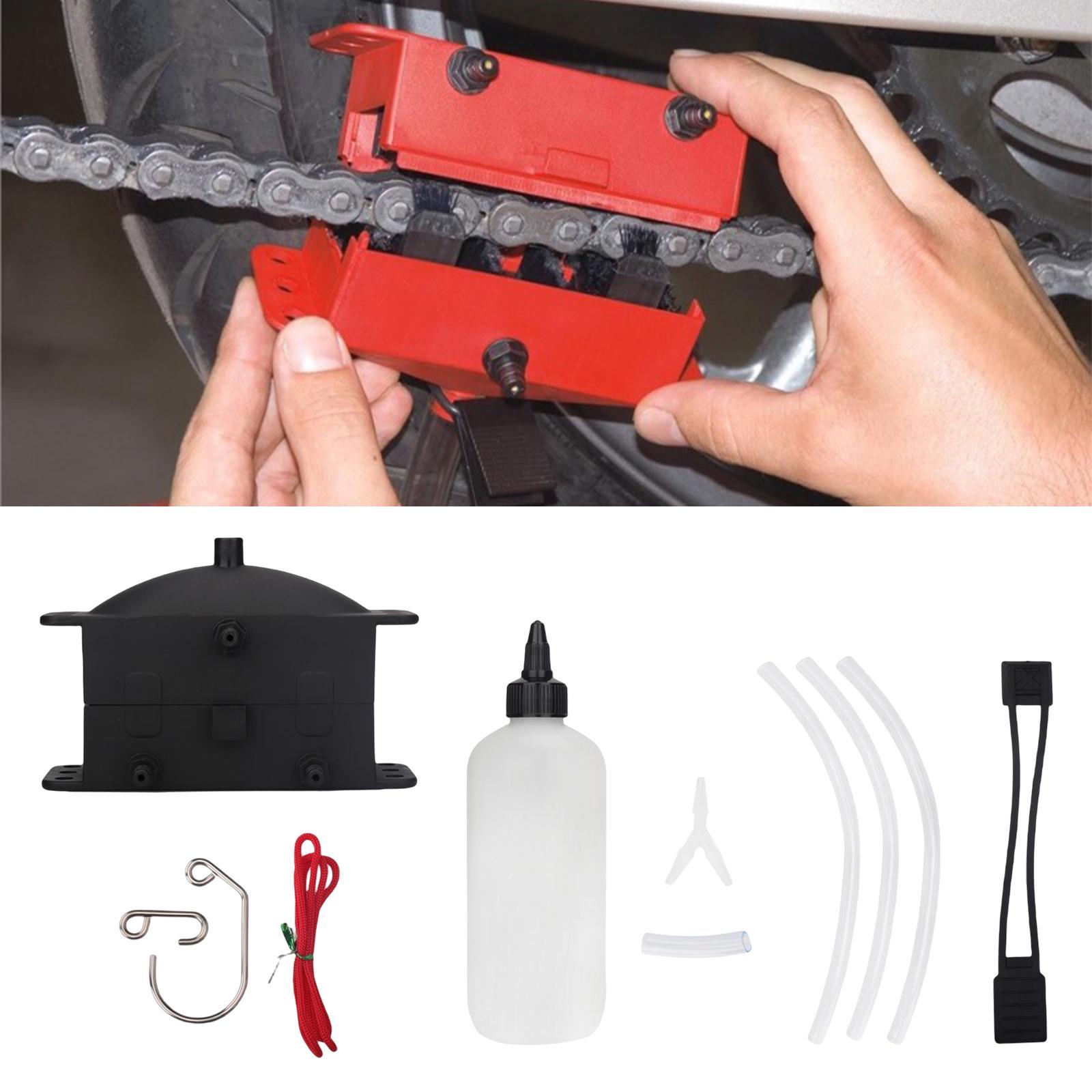Motorcycle Chain Cleaning Tools Set, Lube Device for Bicycle Mountain BMX Bike for Kawasaki Z1000SX