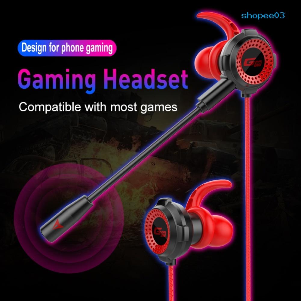 G11-A Universal Wired In-Ear Gaming Earphones with Microphone for Phones/PC