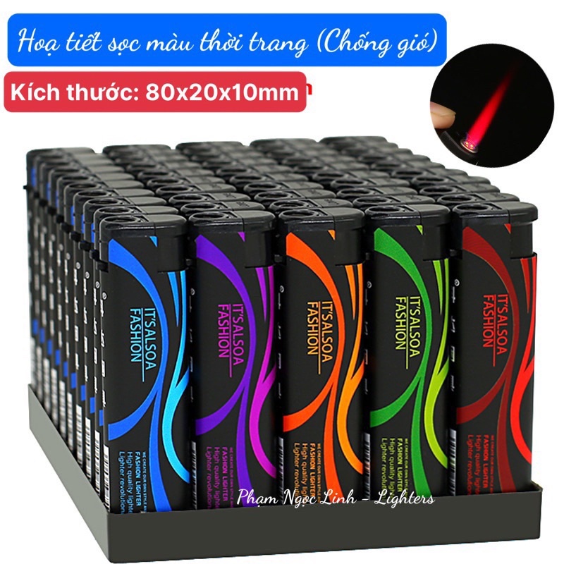 Hộp quẹt, Bật lửa khò chống gió in hình hoạt hình, đủ kiểu, Giao ngẫu nhiên