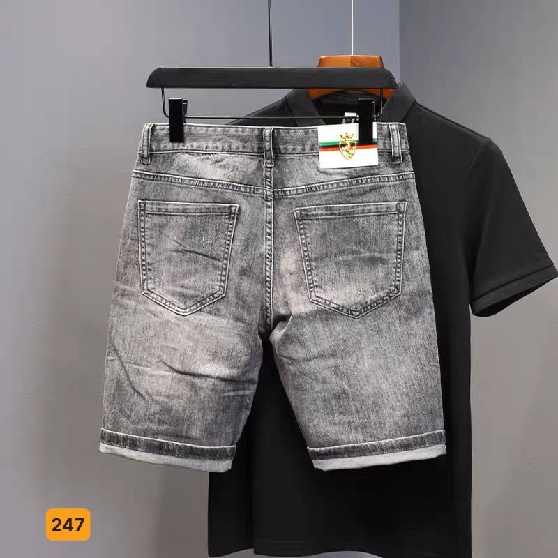 Quần short jean nam, quần short jean nam mẫu mới phong cách hàng quốc, họa tiết cao cấp MS247
