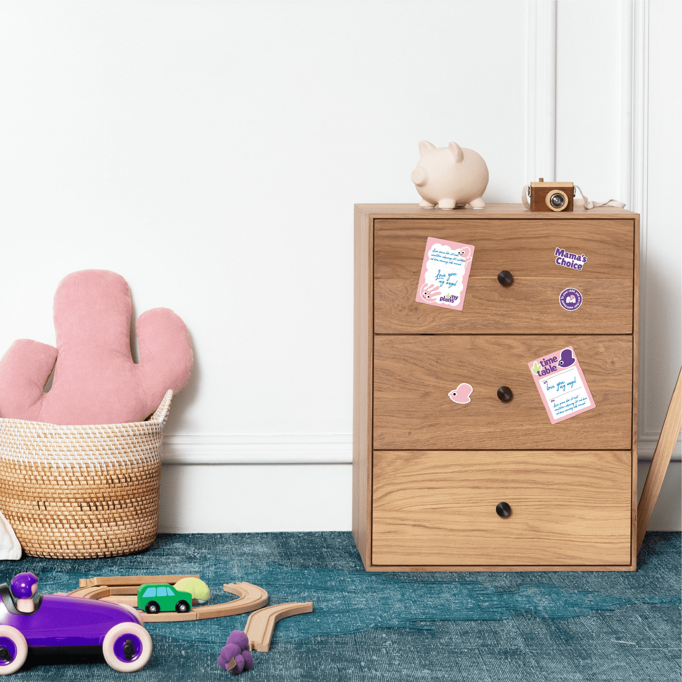 Sticker Dán Mama's Choice, Hình Dán Chống Nước Đáng Yêu Ngộ Nghĩnh, Dùng Trang Trí Đồ Dùng Của Bé