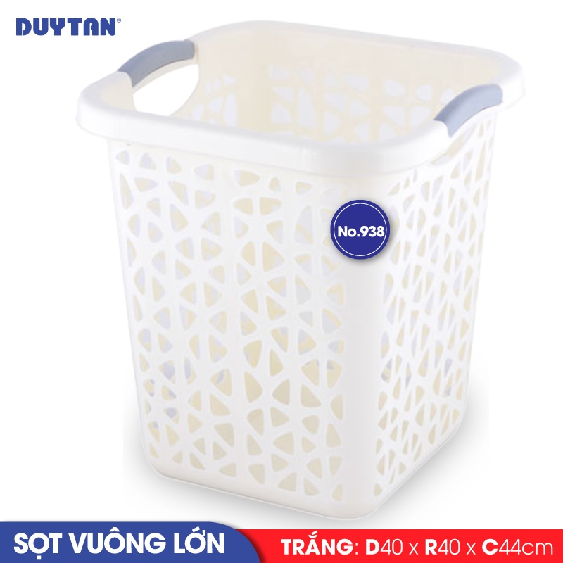 Sọt vuông lớn nhựa Duy Tân (40 x 40 x 44 cm) - 11449 - Giao màu ngẫu nhiên - Hàng chính hãng