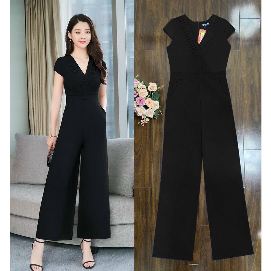Jumpsuit Dài Thiết Kế Jumsuit dài ống suông ly ngực xinh xắn