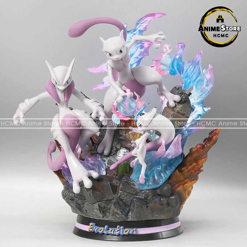 Mô hình Pokemon tiến hóa Mewtwo Mega X Y cực ngầu có LED