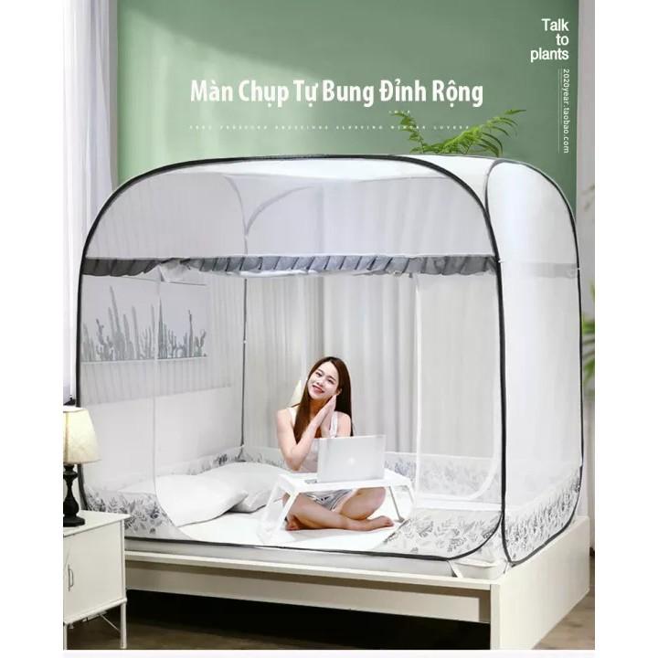 Màn Chụp Tự Bung ĐỈNH VUÔNG Mùng Chụp Cao Cấp - Hàng Đầu Việt Nam