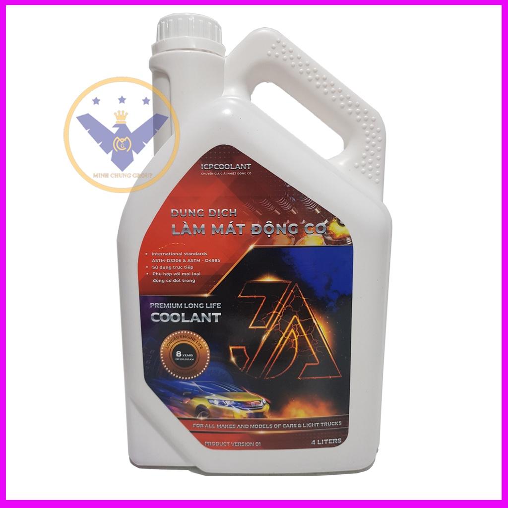 COMBO nước làm mát xe ô tô màu đỏ 3A Premium Longlife Coolant 4L + súc két nước 'Bluechem