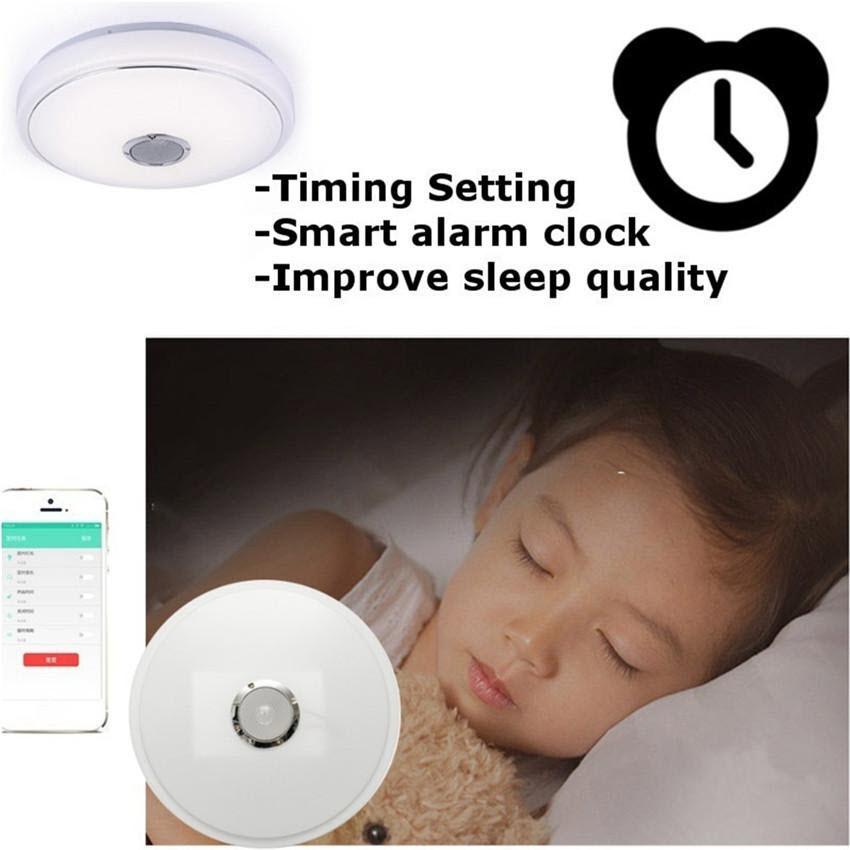 Đèn LED Ốp Trần Công Suất 36W/72W đổi màu RGB kiêm loa Bluetooth thông minh - Kết nối với điện thoại qua Bluetooth PD