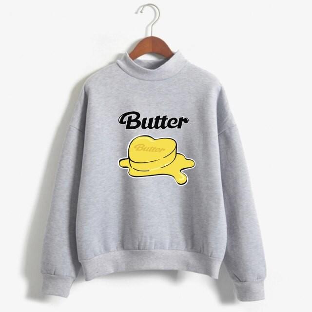 Áo Sweater Bts Butter áo thu đông cổ tròn cho nam nữ