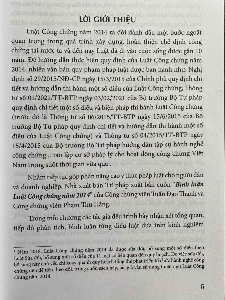 Bình Luận Luật Công Chứng Năm 2014