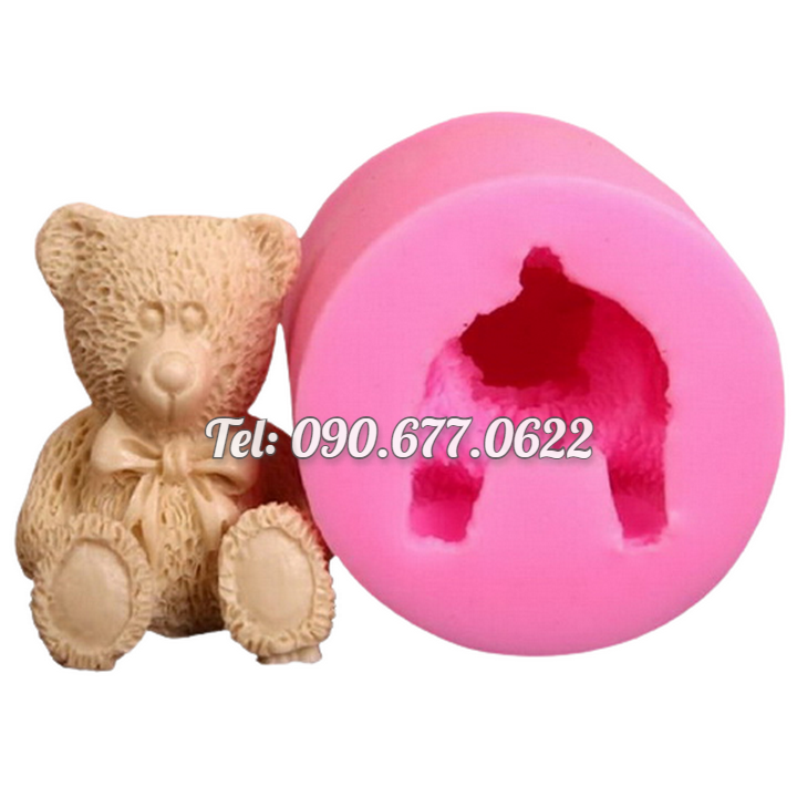 Khuôn silicone làm rau câu gấu Teddy - Mã số 1295