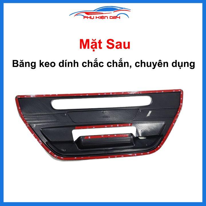 Ốp tay mở cốp mạ Hilux Revo hai màu đen bạc  trang trí xe chống va đập hiệu quả