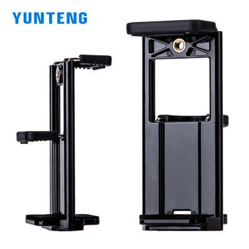 Giao hàng nhanh Yunteng kẹp máy tính bảng đầu tripod phụ kiện 2 lỗ vít chân máy ảnh kẹp iPad kẹp điện thoại