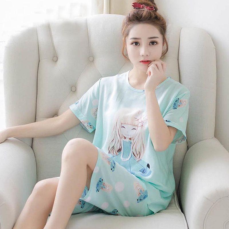 Bộ Đồ Ngủ Tay Ngắn Dễ Thương