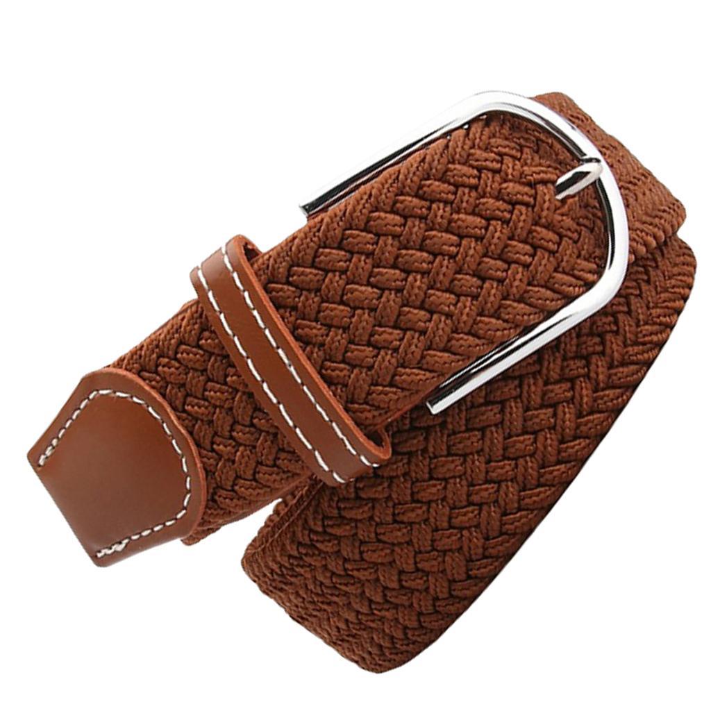 2Pcs Men Women Woven Canvas Belt Webbing Belt Travel Trouser Jeans