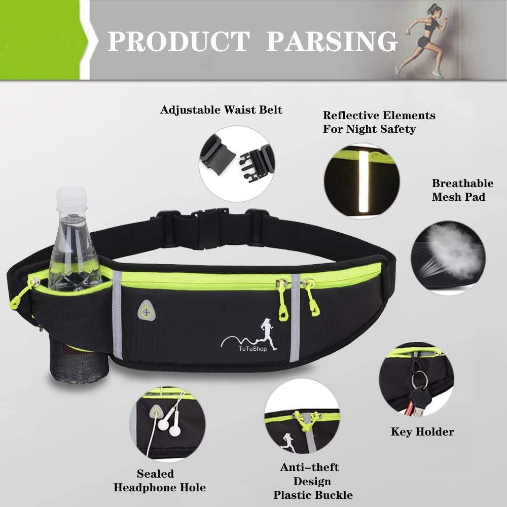 Túi đeo hông nhẹ có thể điều chỉnh với dây thắt lưng co giãn Thích hợp để chạy bộ